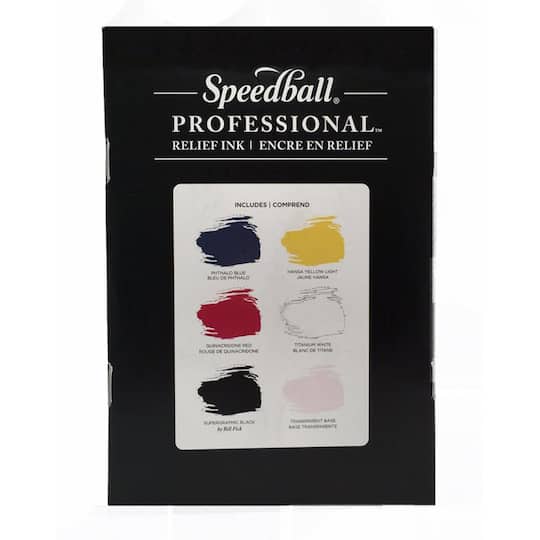 Speedball&#xAE; Professional&#x2122; Relief Ink 6 Color Set